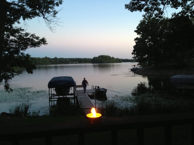 A candle lights the way home