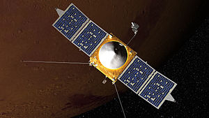Artists concept of the MAVEN Spacecraft - Courtesy of Wikipedia